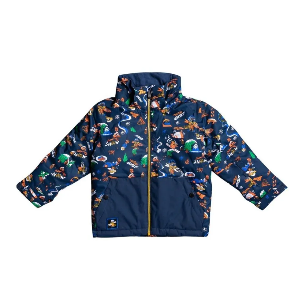 Quiksilver Little Mission Boys Ski Jacket - Insig Blue Snow Aloha