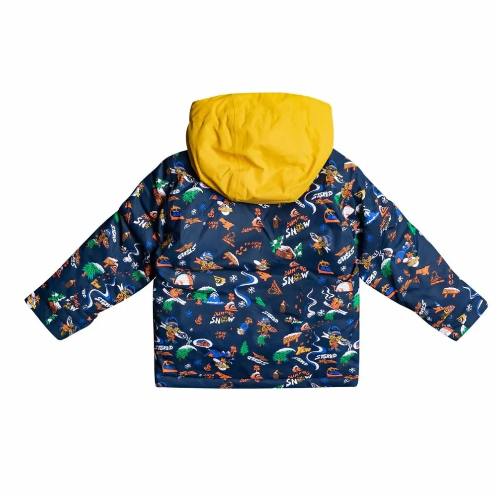 Quiksilver Little Mission Boys Ski Jacket - Insig Blue Snow Aloha