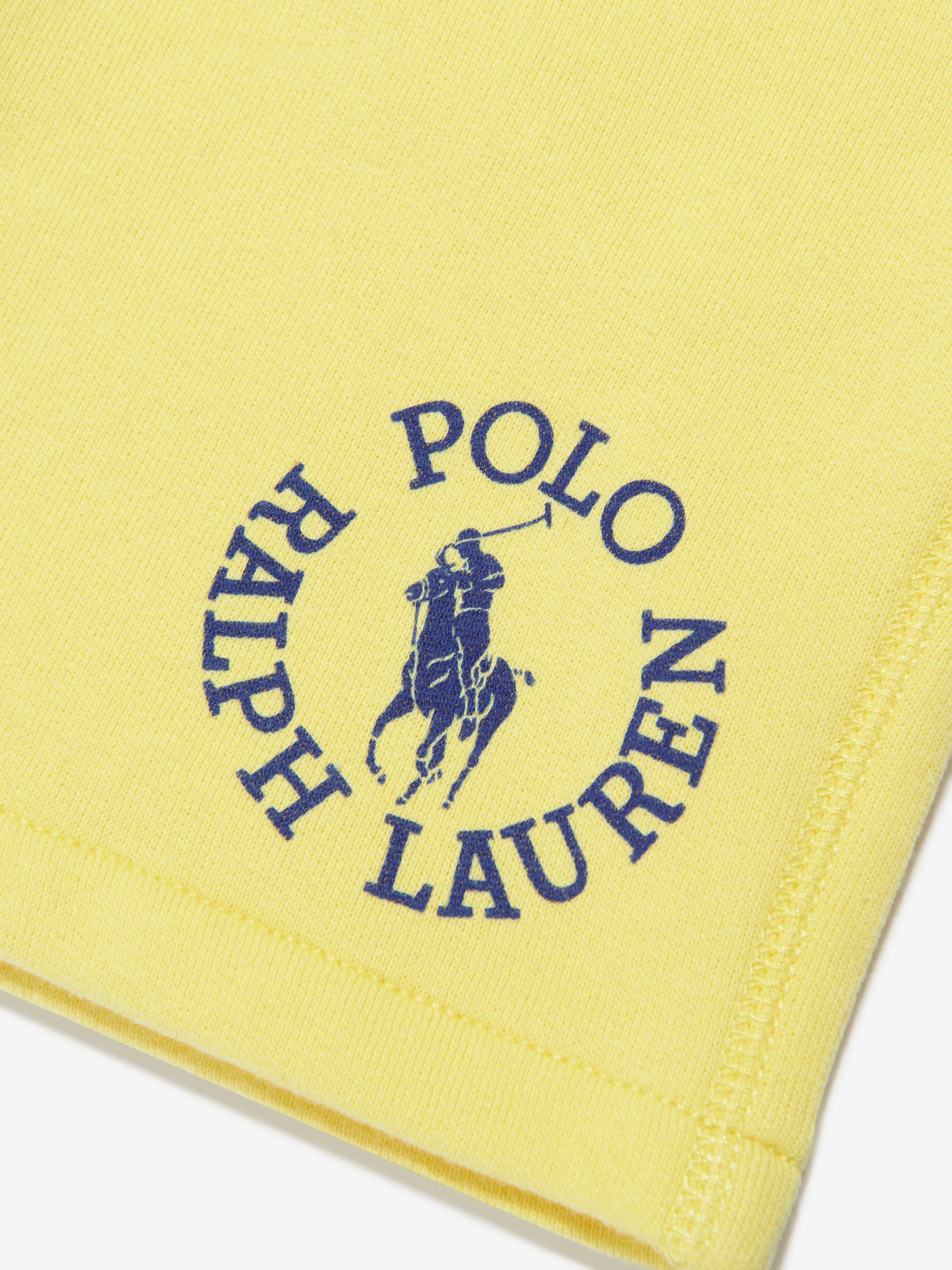 Ralph Lauren Boys Logo Shorts in Yellow