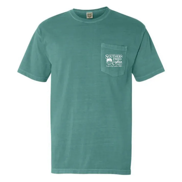 Southern Fried Cotton Hank Short Sleeve T-Shirt - Seafoam SFM11994