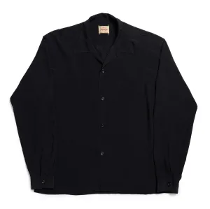 Style Eyes by Toyo Enterprise Plain Rayon Bowling Shirt Black