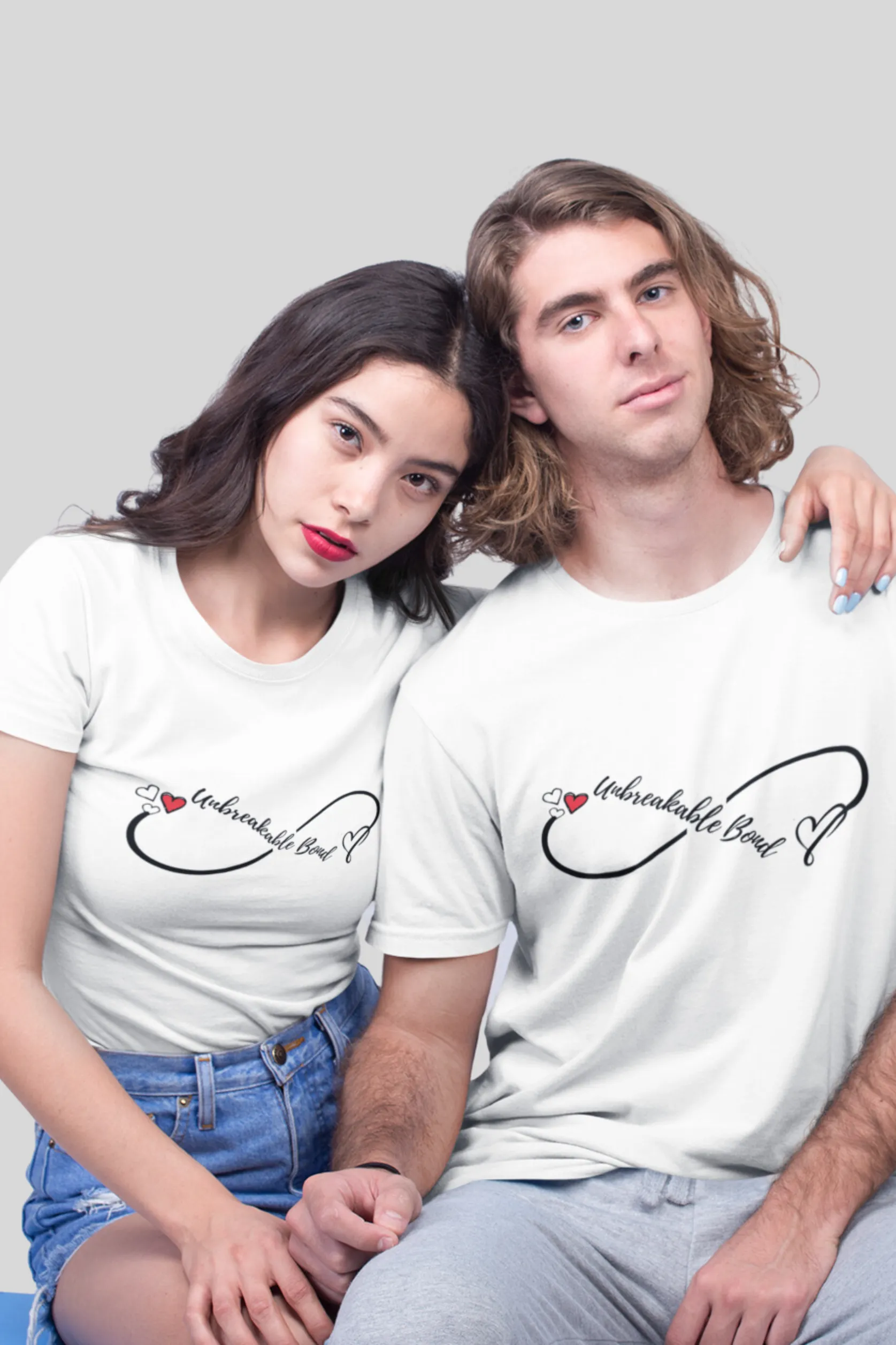 Unbreakable Love Bond Couple T Shirt