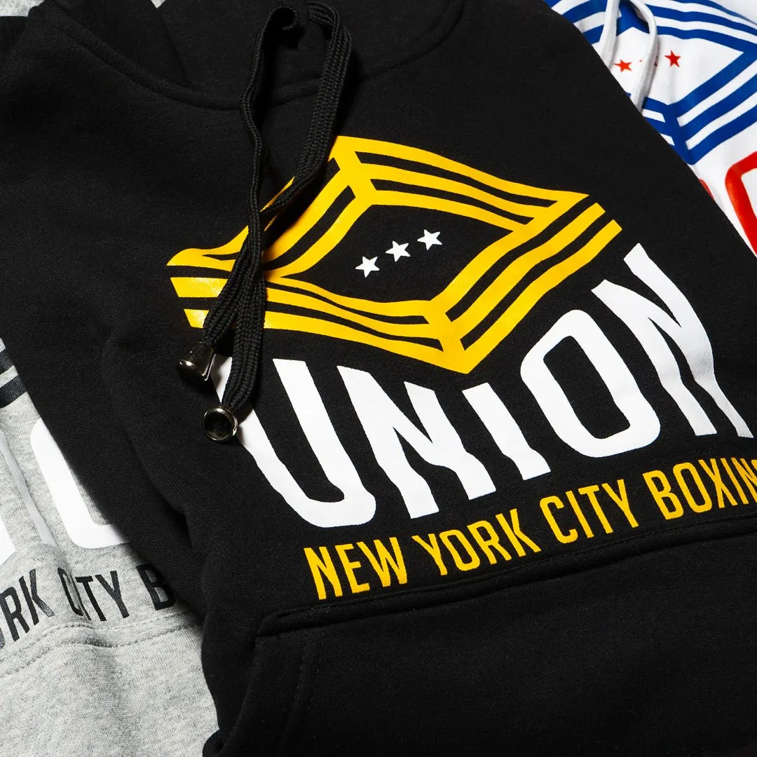 Union Boxing Sleeveless Hoodie - Black