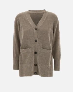 Velvet Dove Grey Chenille Cardigan