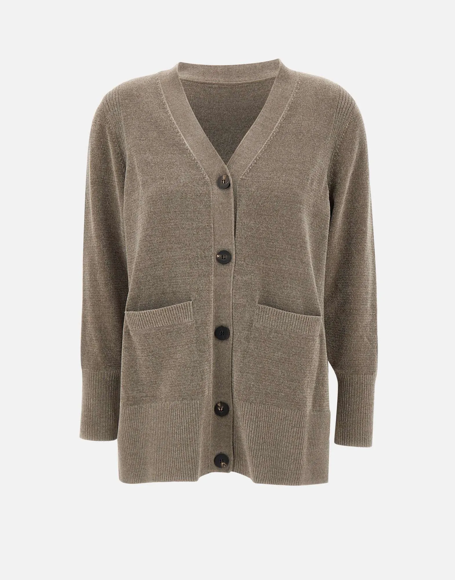 Velvet Dove Grey Chenille Cardigan