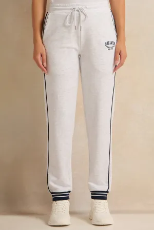 Women Grey Print Active Pant