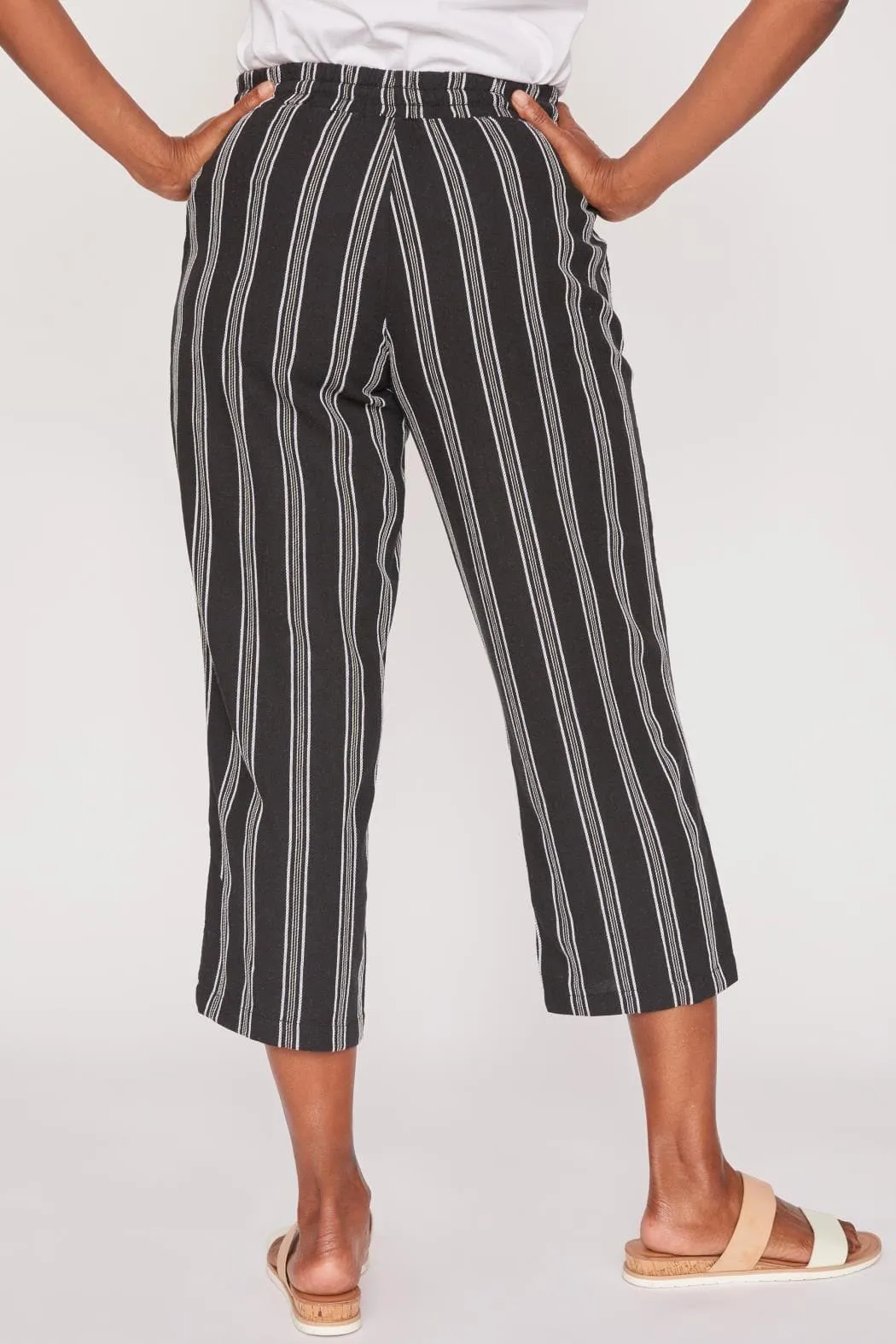 Women's Linen Lounge Pants with Elastic Waistband