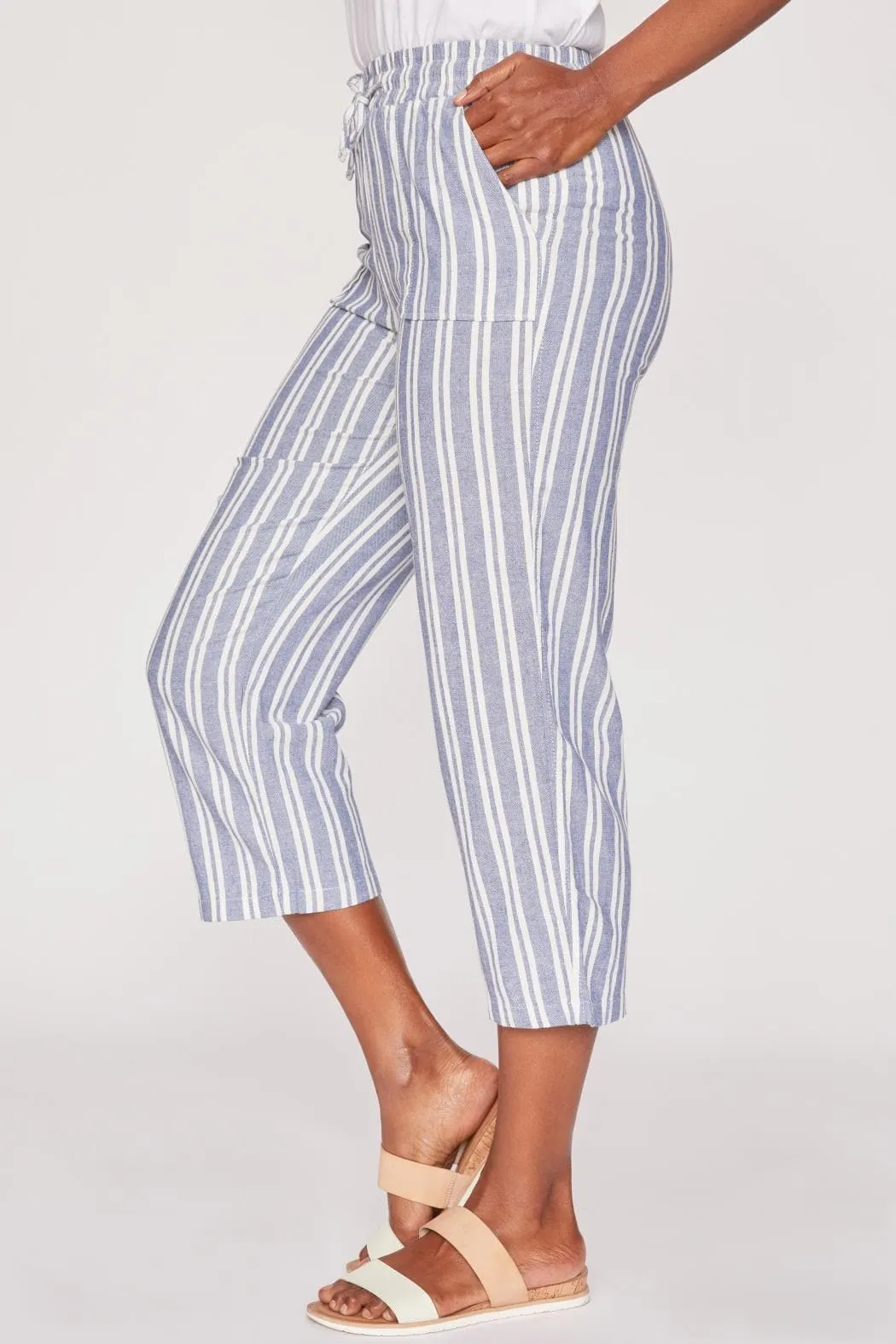 Women's Linen Lounge Pants with Elastic Waistband