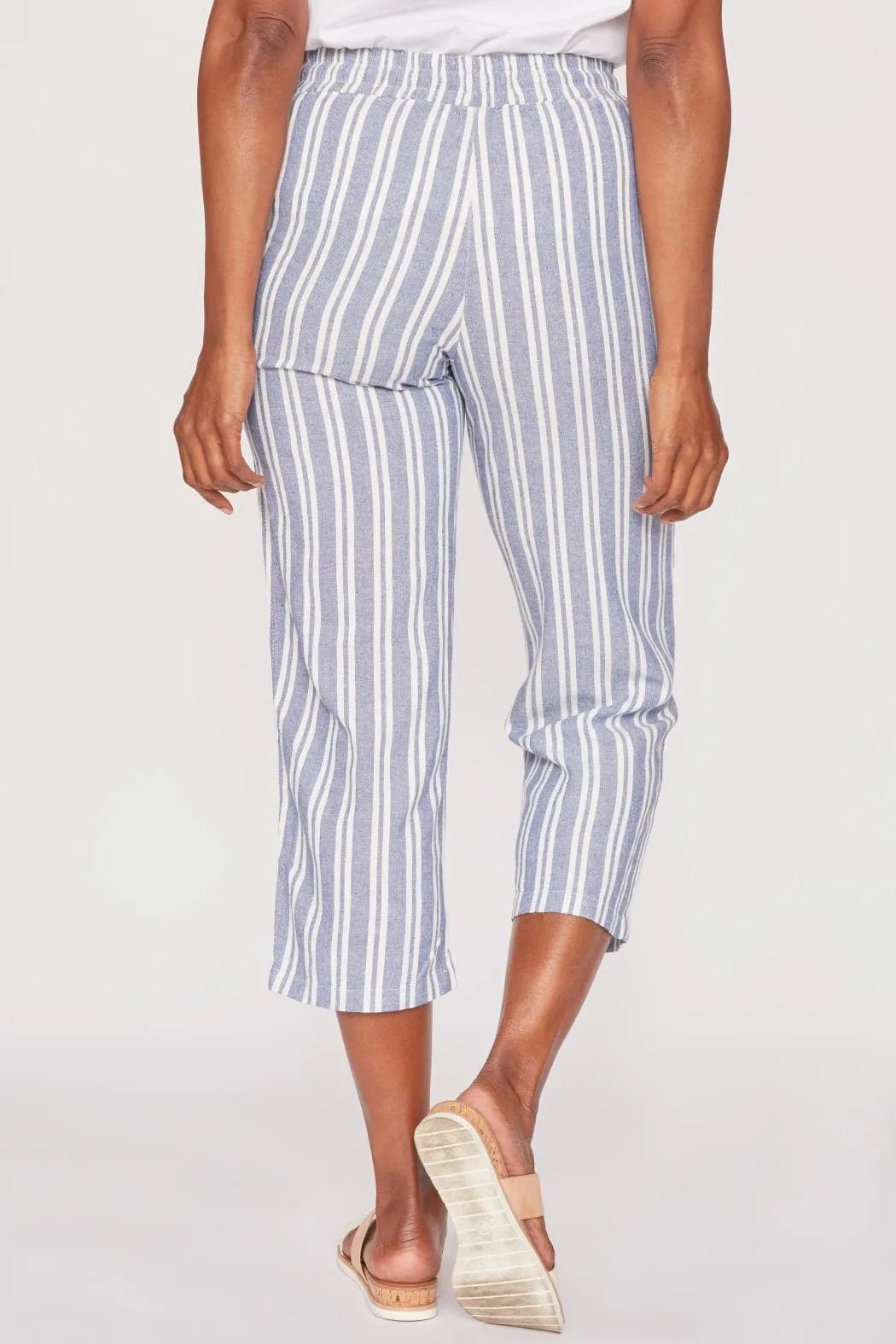 Women's Linen Lounge Pants with Elastic Waistband