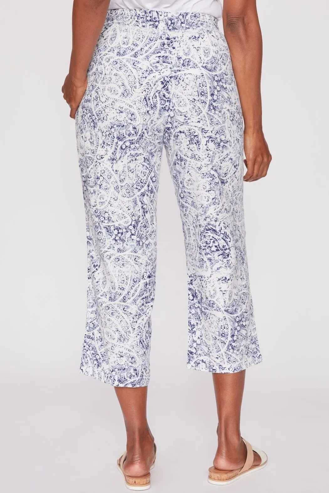 Women's Linen Lounge Pants with Elastic Waistband