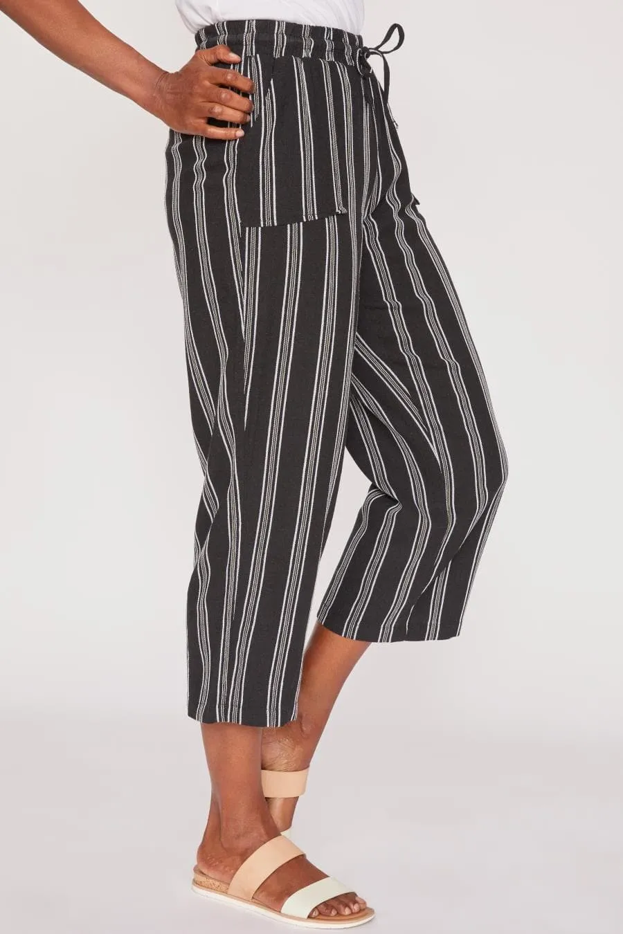 Women's Linen Lounge Pants with Elastic Waistband