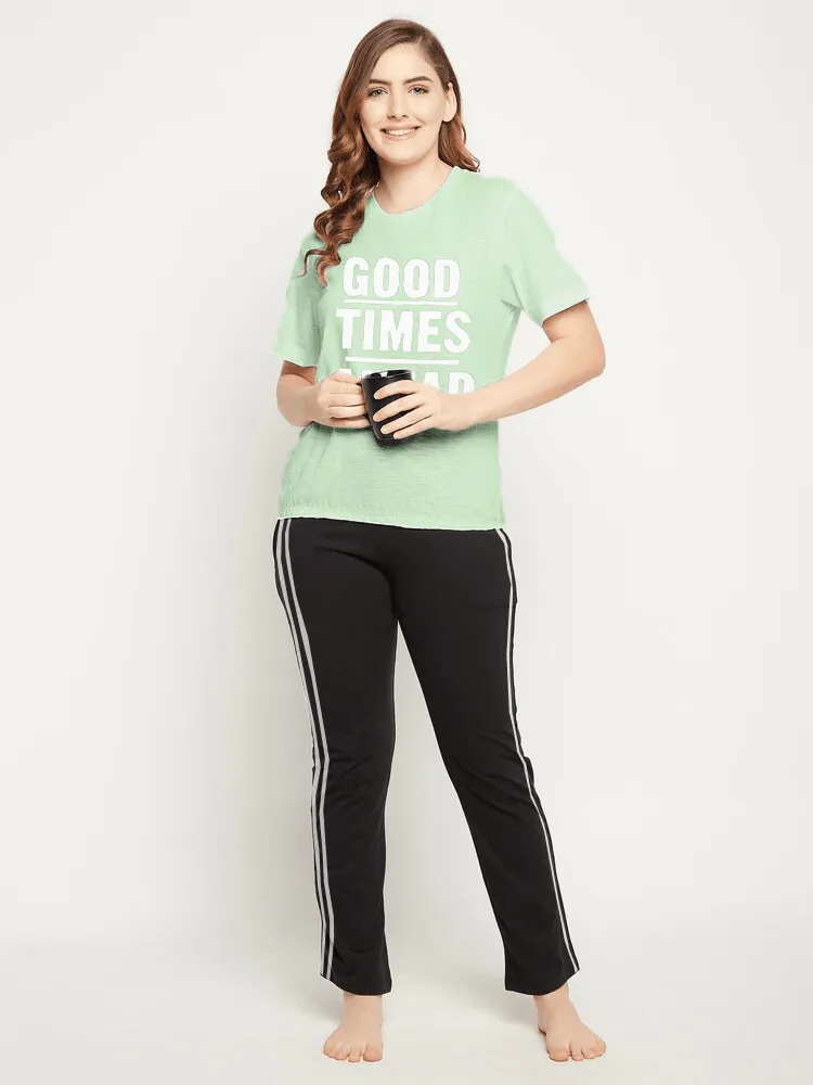 Women's Night Suit Short Sleeve (Good times Ahead)