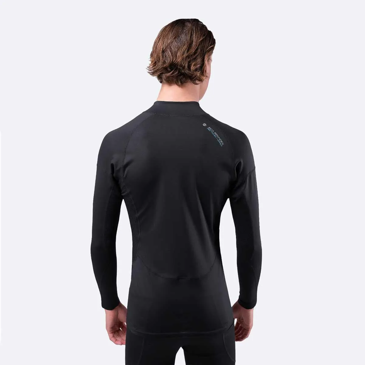 Zhik Mens Long Sleeve Spandex Rash Vest Top - Black