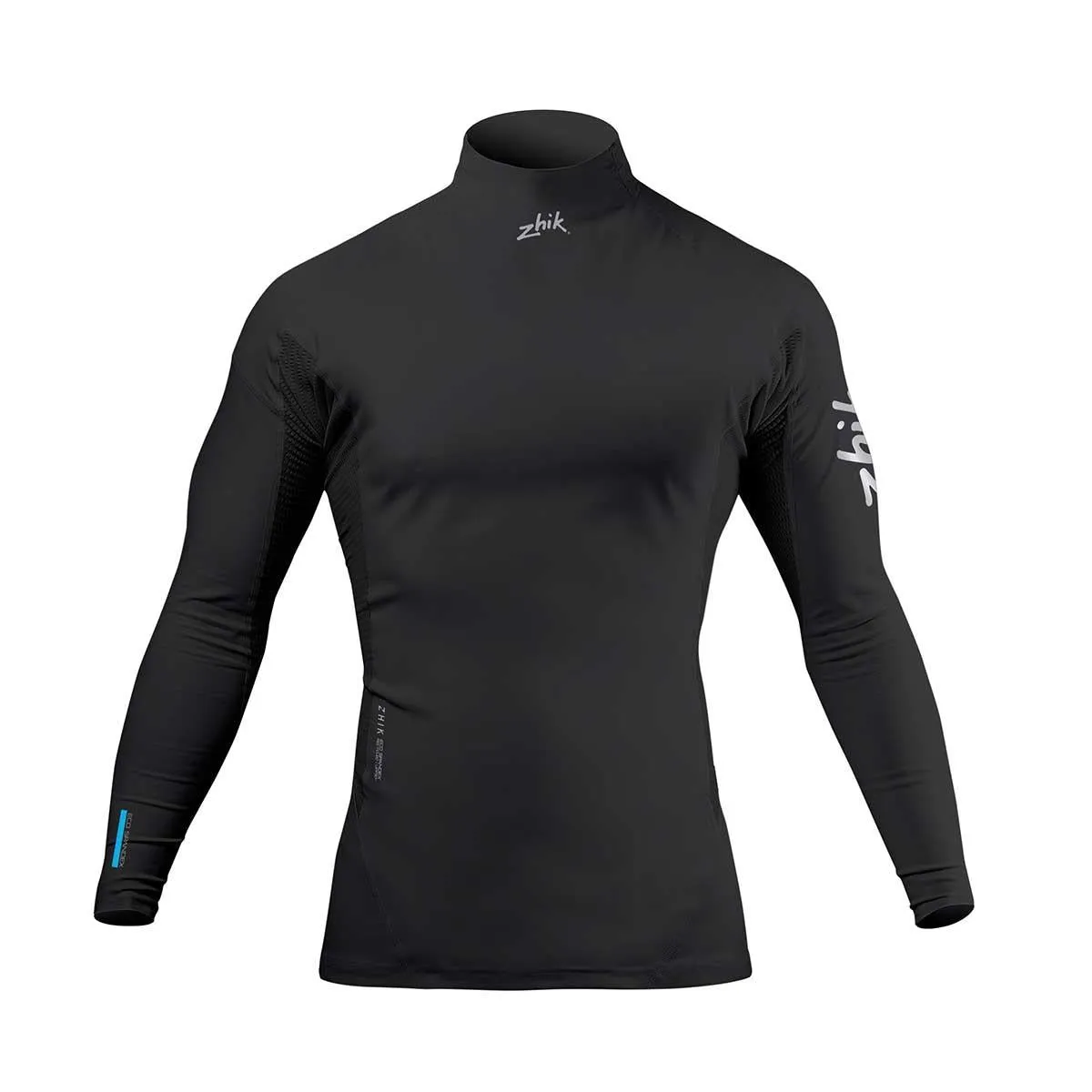 Zhik Mens Long Sleeve Spandex Rash Vest Top - Black