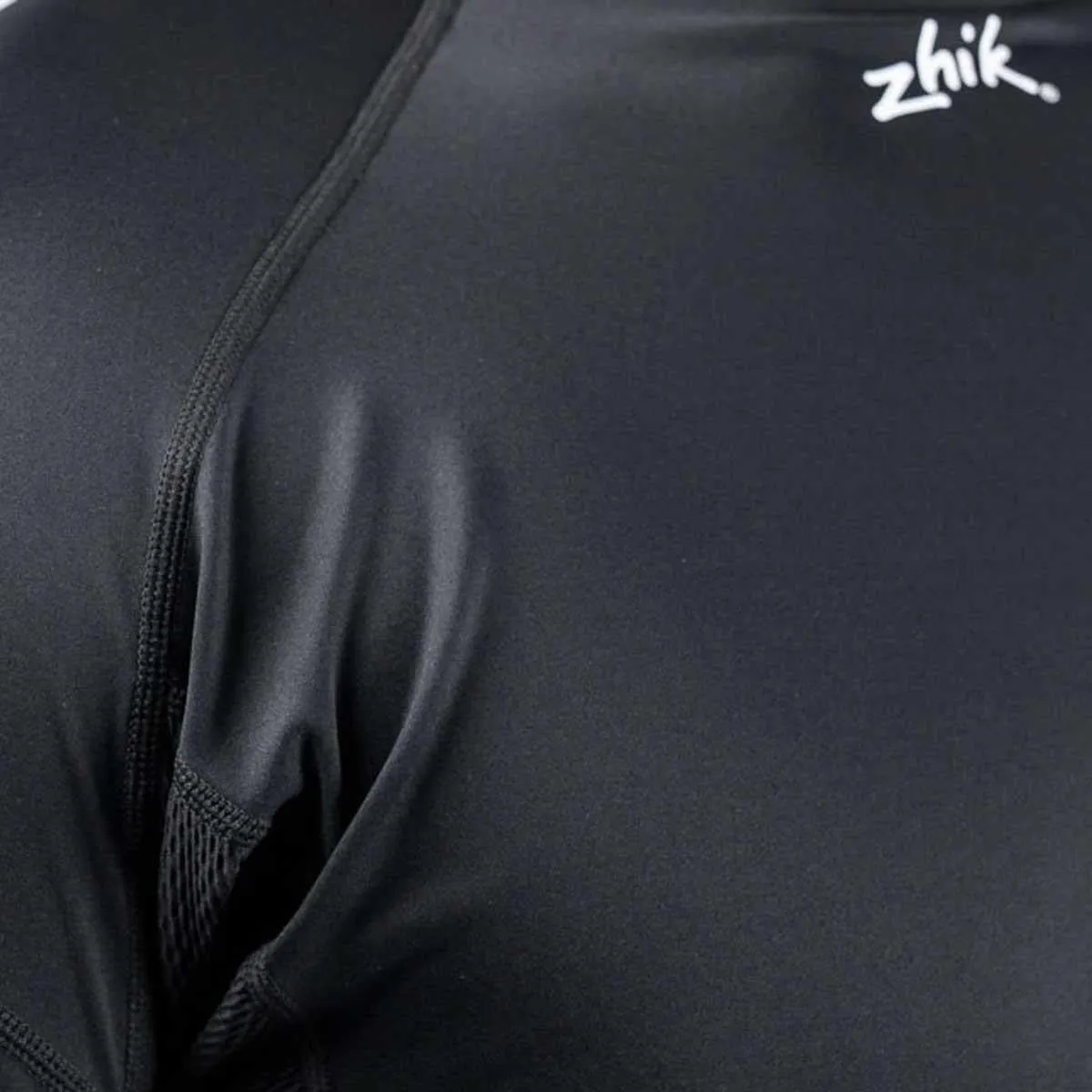 Zhik Mens Long Sleeve Spandex Rash Vest Top - Black