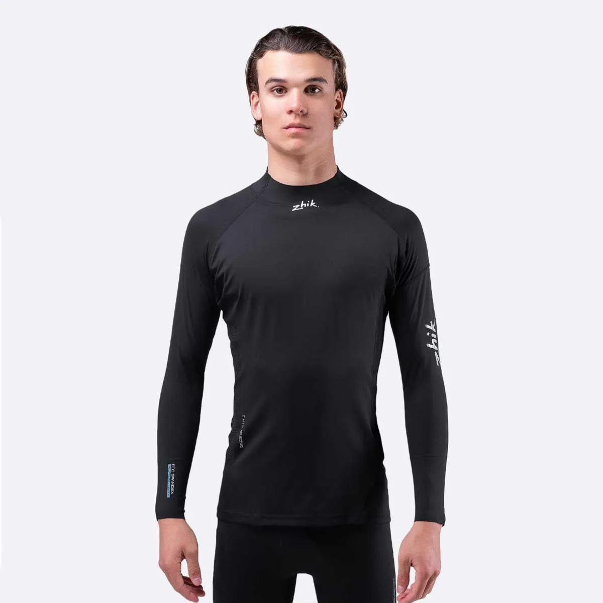 Zhik Mens Long Sleeve Spandex Rash Vest Top - Black